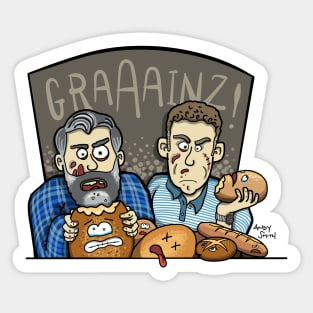 Zombie Graaainz! Sticker